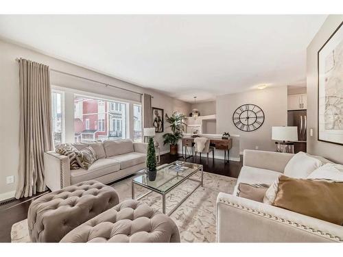 146 Auburn Meadows Walk Se, Calgary, AB - Indoor Photo Showing Living Room