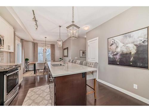 146 Auburn Meadows Walk Se, Calgary, AB - Indoor Photo Showing Kitchen With Double Sink With Upgraded Kitchen