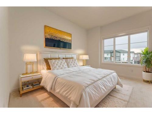 205-6 Merganser Drive West, Chestermere, AB - Indoor Photo Showing Bedroom