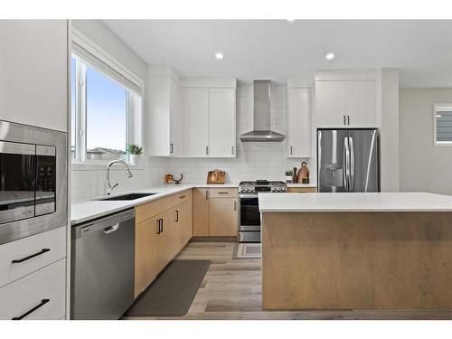 20 Royston Walk Nw, Calgary, AB - Indoor Photo Showing Kitchen With Stainless Steel Kitchen With Upgraded Kitchen