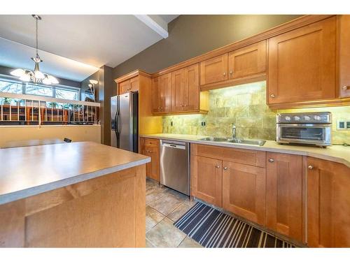 58 Brae Glen Lane Sw, Calgary, AB - Indoor Photo Showing Kitchen With Double Sink