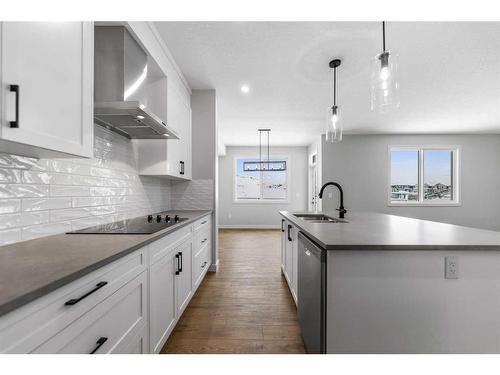 249 Savanna Drive Ne, Calgary, AB - Indoor Photo Showing Kitchen With Upgraded Kitchen