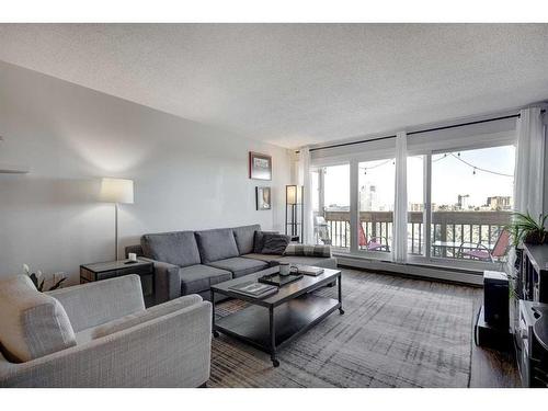 419-816 89 Avenue Sw, Calgary, AB - Indoor Photo Showing Living Room