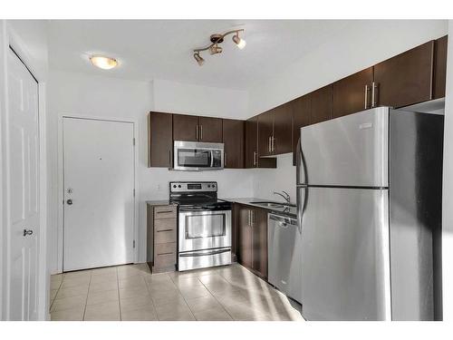 1108-325 3 Street Se, Calgary, AB - Indoor Photo Showing Kitchen With Stainless Steel Kitchen