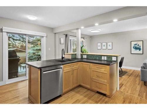 94 Coleridge Road Nw, Calgary, AB - Indoor Photo Showing Kitchen With Double Sink