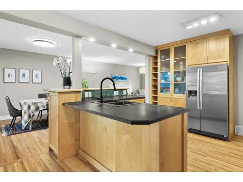 94 Coleridge Road Nw, Calgary, AB - Indoor Photo Showing Kitchen With Double Sink