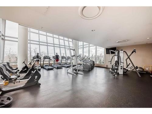 1706-77 Spruce Place Sw, Calgary, AB - Indoor Photo Showing Gym Room