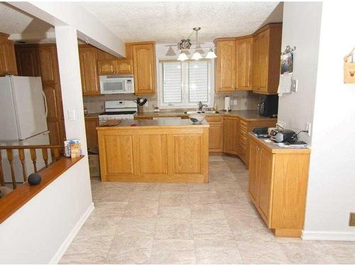 201 Elisnore Avenue, Standard, AB - Indoor Photo Showing Kitchen With Double Sink