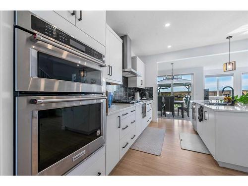 243 Corner Meadows Way Ne, Calgary, AB - Indoor Photo Showing Kitchen With Upgraded Kitchen