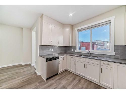 116 Savanna Road Ne, Calgary, AB - Indoor Photo Showing Kitchen With Double Sink