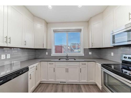 116 Savanna Road Ne, Calgary, AB - Indoor Photo Showing Kitchen With Stainless Steel Kitchen With Double Sink