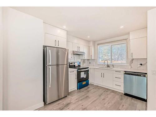 1807 62 Street Ne, Calgary, AB - Indoor Photo Showing Kitchen With Stainless Steel Kitchen