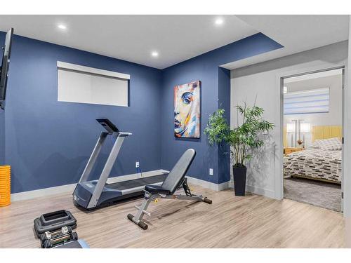 417 Stewart Creek Close, Canmore, AB - Indoor Photo Showing Gym Room