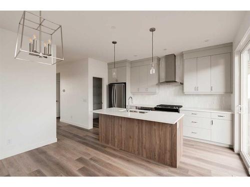 24 Herron Walk Ne, Calgary, AB - Indoor Photo Showing Kitchen With Upgraded Kitchen