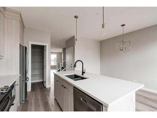 28 Herron Walk Ne, Calgary, AB - Indoor Photo Showing Kitchen With Double Sink With Upgraded Kitchen