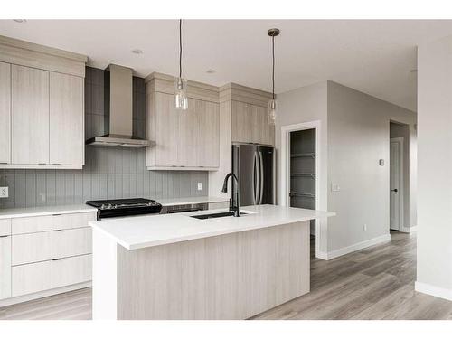 28 Herron Walk Ne, Calgary, AB - Indoor Photo Showing Kitchen With Upgraded Kitchen