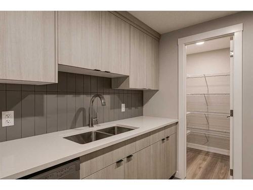 28 Herron Walk Ne, Calgary, AB - Indoor Photo Showing Kitchen With Double Sink