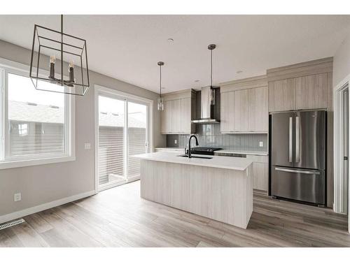 28 Herron Walk Ne, Calgary, AB - Indoor Photo Showing Kitchen With Upgraded Kitchen