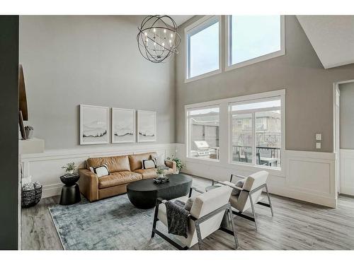 34 Auburn Shores Cape Se, Calgary, AB - Indoor Photo Showing Living Room