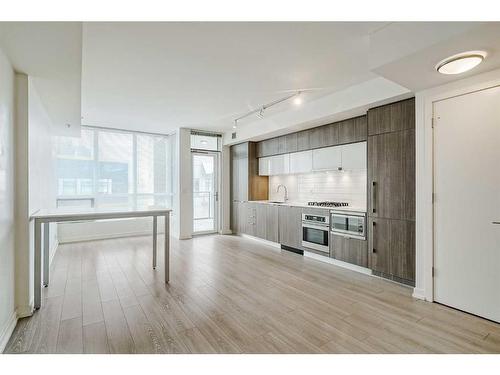 307-128 2 Street Sw, Calgary, AB - Indoor Photo Showing Kitchen