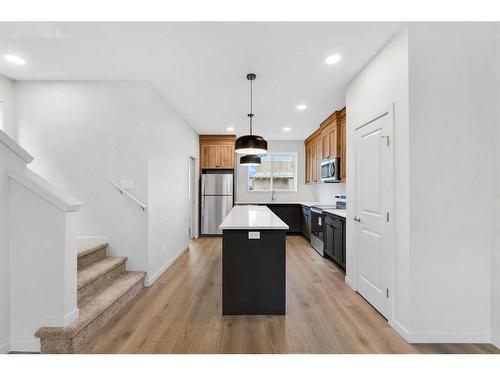 74 Sage Hill Lane Nw, Calgary, AB - Indoor Photo Showing Kitchen With Upgraded Kitchen