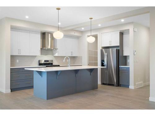 447 Crimson Ridge Place Nw, Calgary, AB - Indoor Photo Showing Kitchen With Stainless Steel Kitchen With Upgraded Kitchen