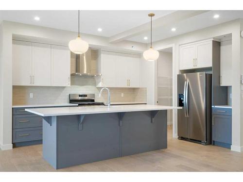 447 Crimson Ridge Place Nw, Calgary, AB - Indoor Photo Showing Kitchen With Upgraded Kitchen