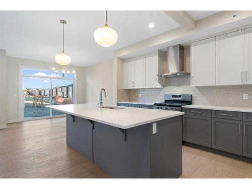 447 Crimson Ridge Place Nw, Calgary, AB - Indoor Photo Showing Kitchen