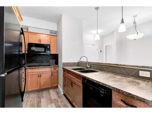 343-60 Royal Oak Plaza Nw, Calgary, AB - Indoor Photo Showing Kitchen With Double Sink