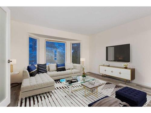 56 Woodview Court Sw, Calgary, AB - Indoor Photo Showing Living Room