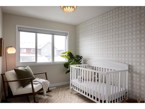 8 Sora Terrace Se, Calgary, AB - Indoor Photo Showing Bedroom