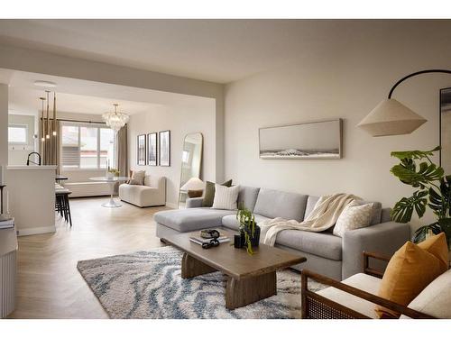 8 Sora Terrace Se, Calgary, AB - Indoor Photo Showing Living Room