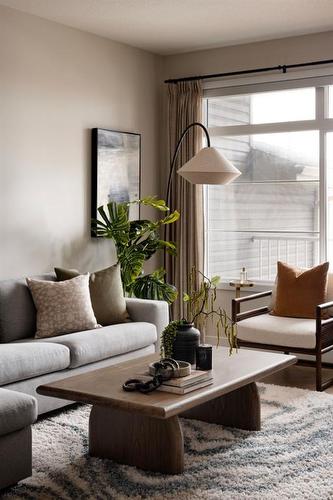 8 Sora Terrace Se, Calgary, AB - Indoor Photo Showing Living Room