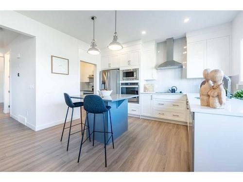 5 Homestead Close Ne, Calgary, AB - Indoor Photo Showing Kitchen With Upgraded Kitchen