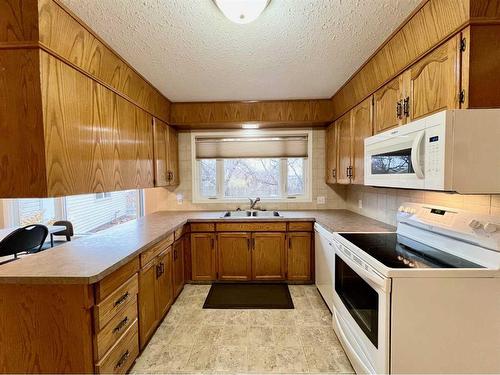 258 Centre Street South, Linden, AB - Indoor Photo Showing Kitchen With Double Sink