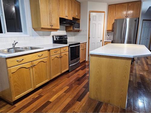 9 Harvest Park Place Ne, Calgary, AB - Indoor Photo Showing Kitchen With Double Sink