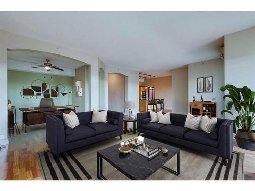 502-4 14 Street Nw, Calgary, AB - Indoor Photo Showing Living Room