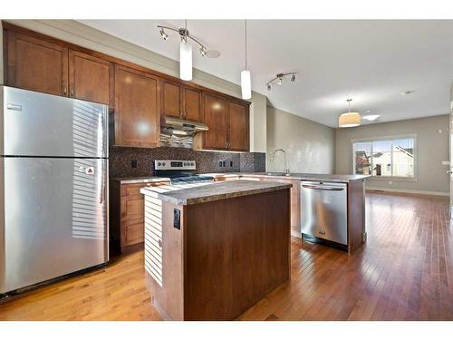 214 Skyview Ranch Way Ne, Calgary, AB - Indoor Photo Showing Kitchen With Stainless Steel Kitchen