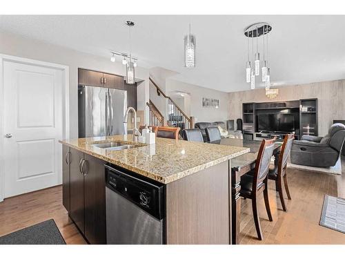 2352 Baywater Crescent Sw, Airdrie, AB - Indoor Photo Showing Kitchen With Double Sink With Upgraded Kitchen