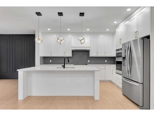 44 Auburn Glen Lane Se, Calgary, AB - Indoor Photo Showing Kitchen With Stainless Steel Kitchen With Upgraded Kitchen