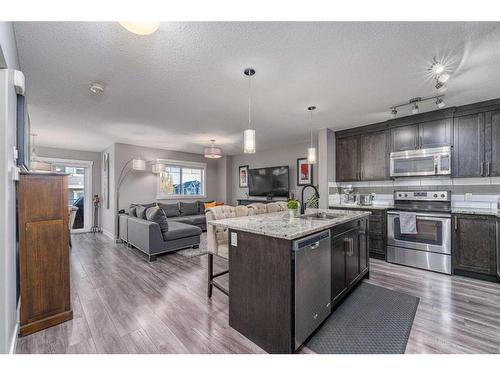 805 Evanston Manor Nw, Calgary, AB - Indoor Photo Showing Kitchen With Upgraded Kitchen