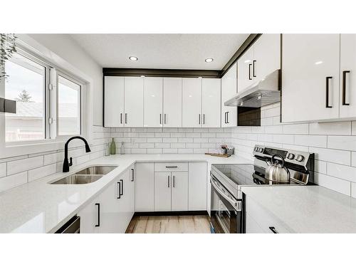 7 Doverglen Crescent Se, Calgary, AB - Indoor Photo Showing Kitchen With Double Sink With Upgraded Kitchen