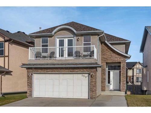 157 Sherwood Circle Nw, Calgary, AB - Outdoor With Balcony With Facade