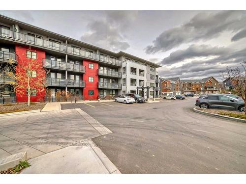 1114-350 Livingston Common Ne, Calgary, AB - Outdoor With Balcony With Facade