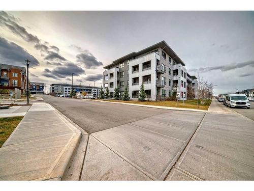 1114-350 Livingston Common Ne, Calgary, AB - Outdoor With Balcony With Facade