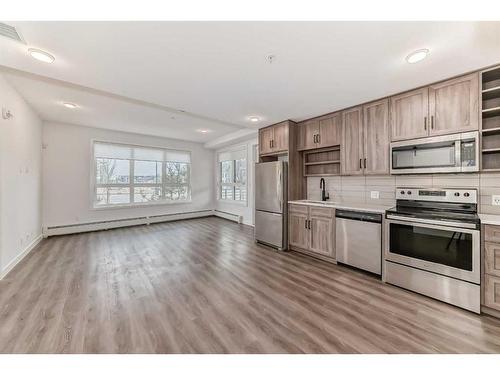 1114-350 Livingston Common Ne, Calgary, AB - Indoor Photo Showing Kitchen