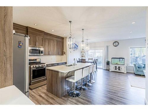 412 Legacy Boulevard Se, Calgary, AB - Indoor Photo Showing Kitchen With Stainless Steel Kitchen With Double Sink