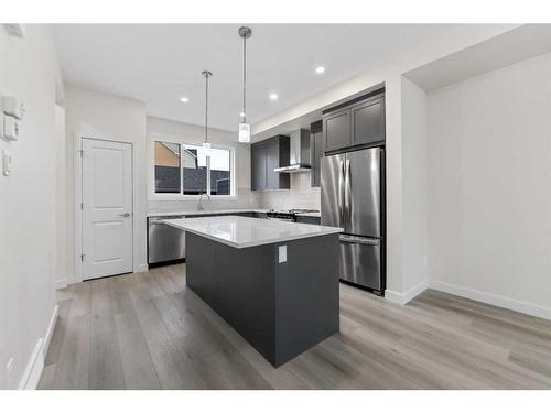 159 South Shore Court, Chestermere, AB - Indoor Photo Showing Kitchen With Upgraded Kitchen