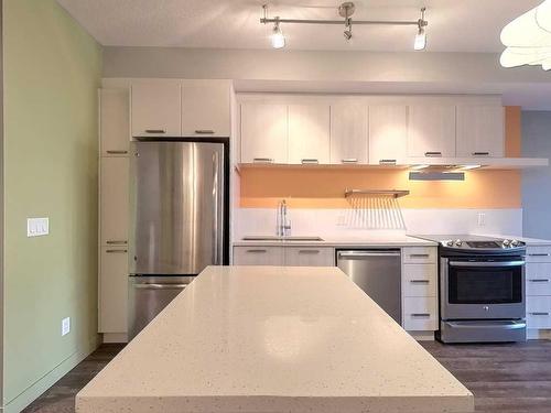 203-730 5 Street Ne, Calgary, AB - Indoor Photo Showing Kitchen