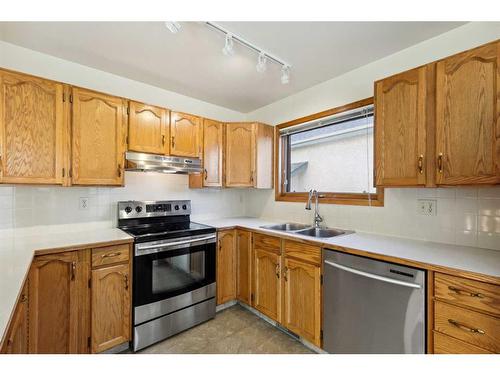 2858 Catalina Boulevard Ne, Calgary, AB - Indoor Photo Showing Kitchen With Double Sink